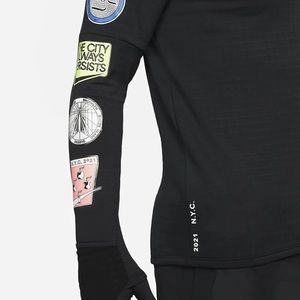 Men's Nike Therma Fit Repel Element NYC Running LS Shirt Sz L